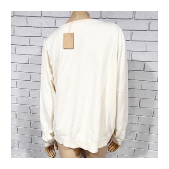 Boden Women’s Cream V-Neck Sweater - Picture 8 of 8